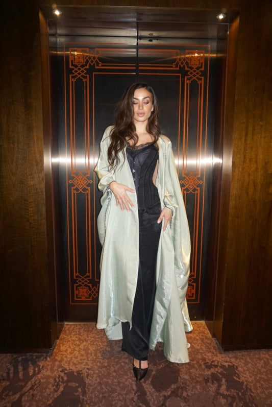 Dreamy Teal Abaya