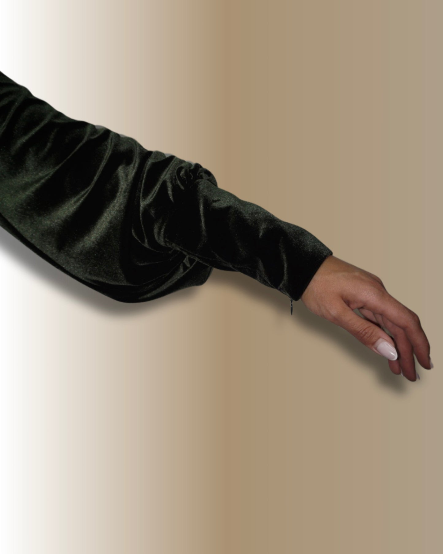 Royal Velvet Abaya-Dark Green