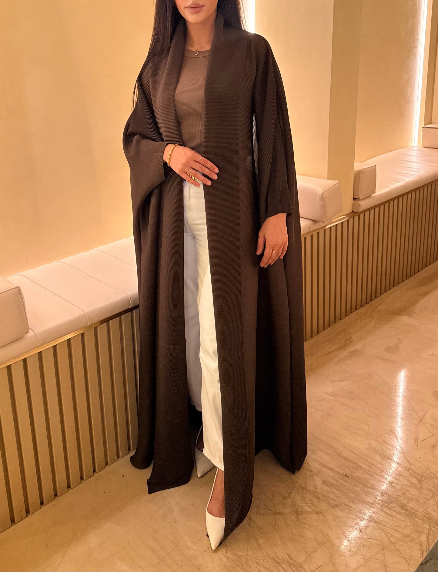 Mochah Pleated Abaya