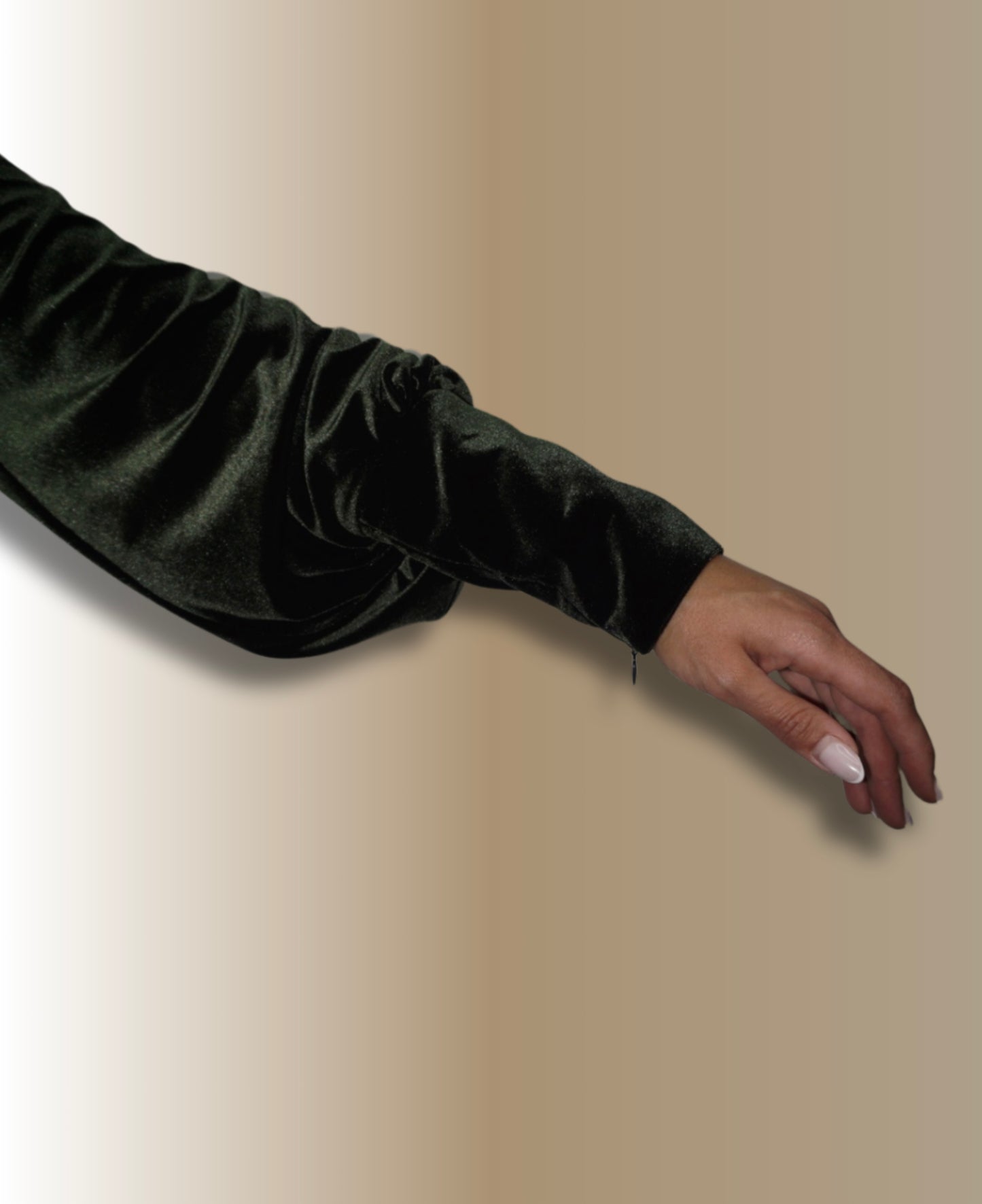 Royal Velvet Abaya-Dark Green