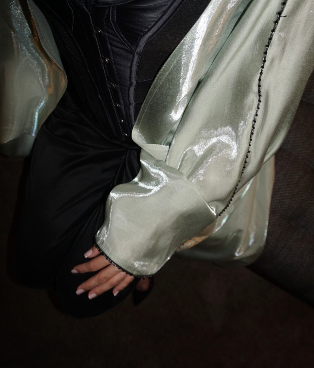 Dreamy Teal Abaya